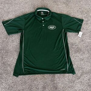 Dark Green NY JETS Men's Polo Shirt